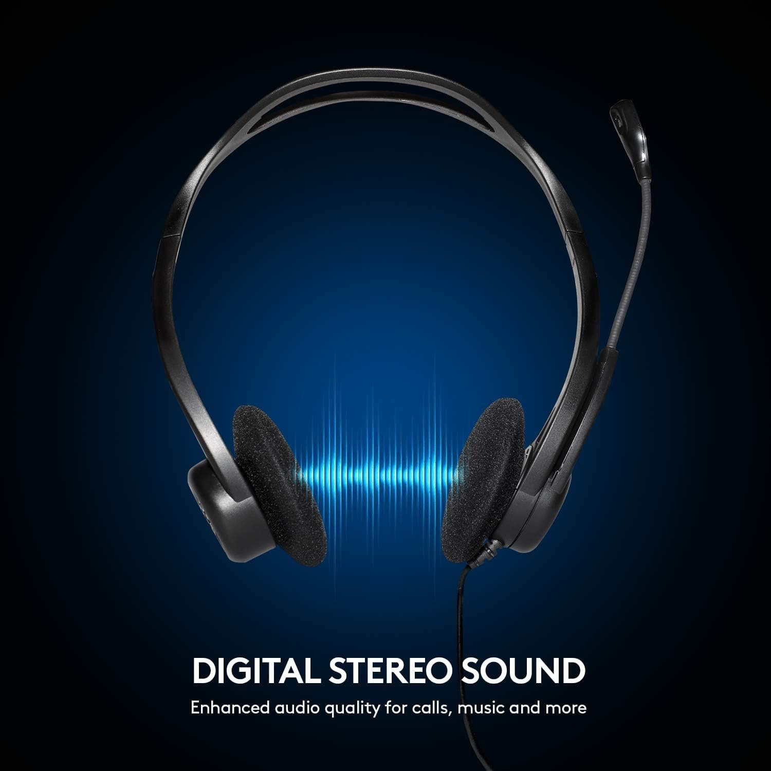 אוזניות ומיקרופון Logitech 960 USB HEADSET