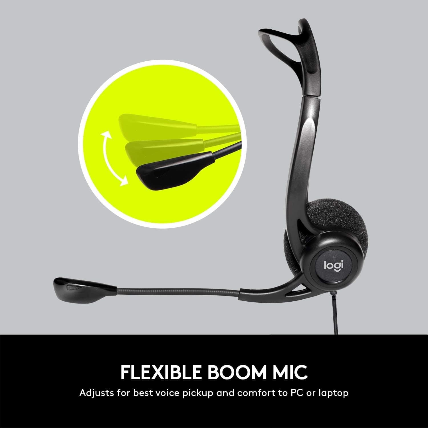 אוזניות ומיקרופון Logitech 960 USB HEADSET