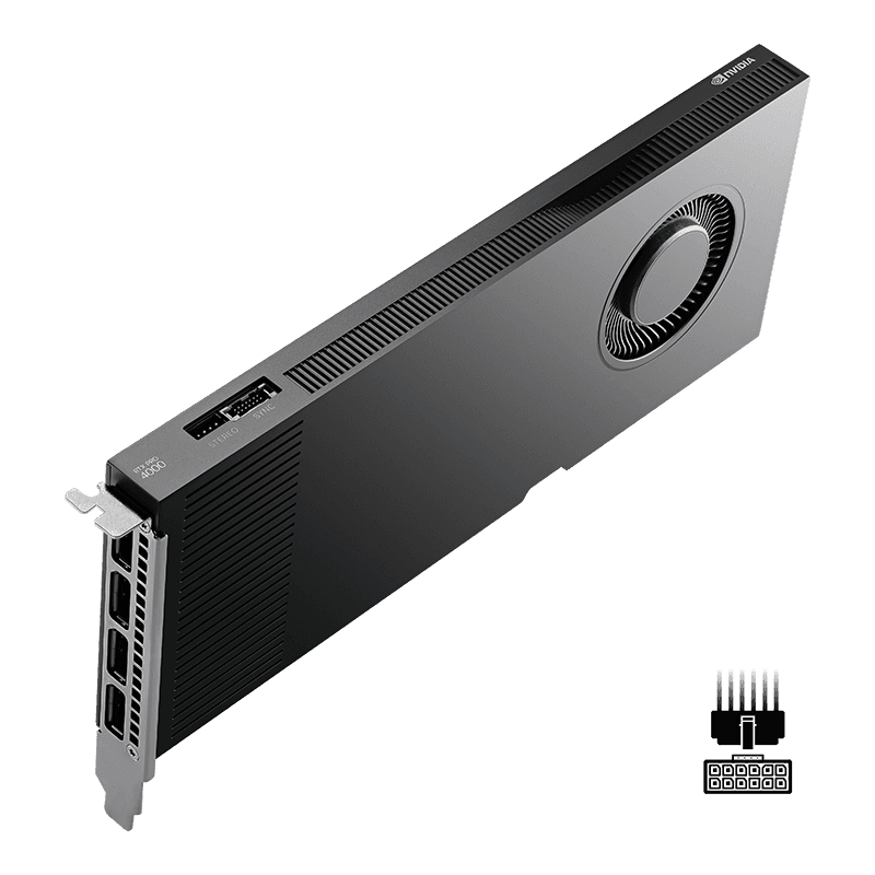 כ. מסך PNY NVIDIA RTX PRO 4000 Blackwell GPU 24GB 8960 Cuda Cores