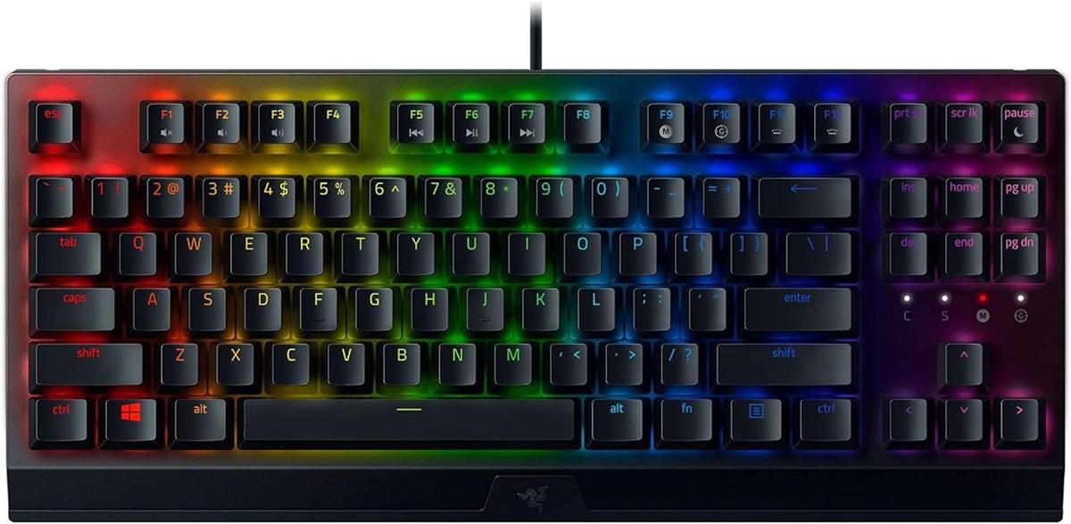 מקלדת גיימינג Razer BlackWidow v3 TKL Wired RGB Green Switches