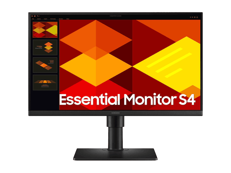 מסך SAMSUNG S24D408GAM IPS FHD 100hz Speakers DP 2XHDMI USB HUB