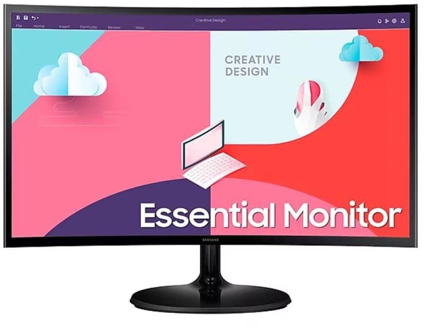 מסך מחשב קעור SAMSUNG S27D362GAM 4ms 100Hz FreeSync FHD VGA HDMI