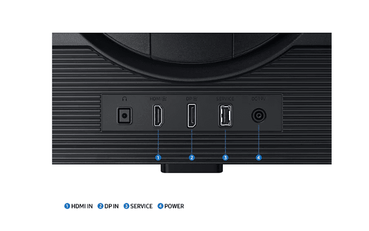 מסך Samsung Odyssey G5 G50D QHD 27 180Hz 1Ms Gaming Monitor Pivot