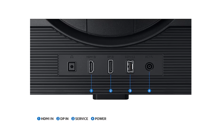 מסך Samsung Odyssey G5 G50D QHD 27 180Hz 1Ms Gaming Monitor Pivot