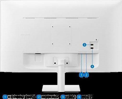 מסך חכם SAMSUNG S32 VA 4Ms FHD WIFI BT Tizen Os Speakers White