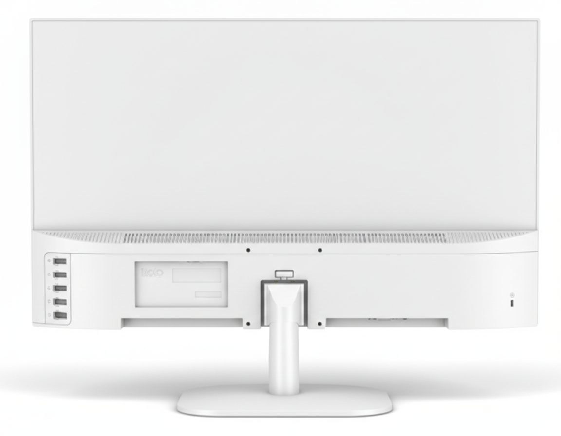 מסך לבן Solid F2412YW 23.8 FHD 5ms VA Speakers 120hz VGA HDMI