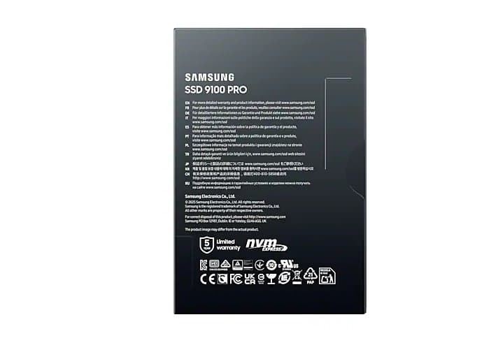 דיסק פנימי Samsung 9100 PRO 2TB Gen5 M.2 NVME 2.0 14800/13400 RW