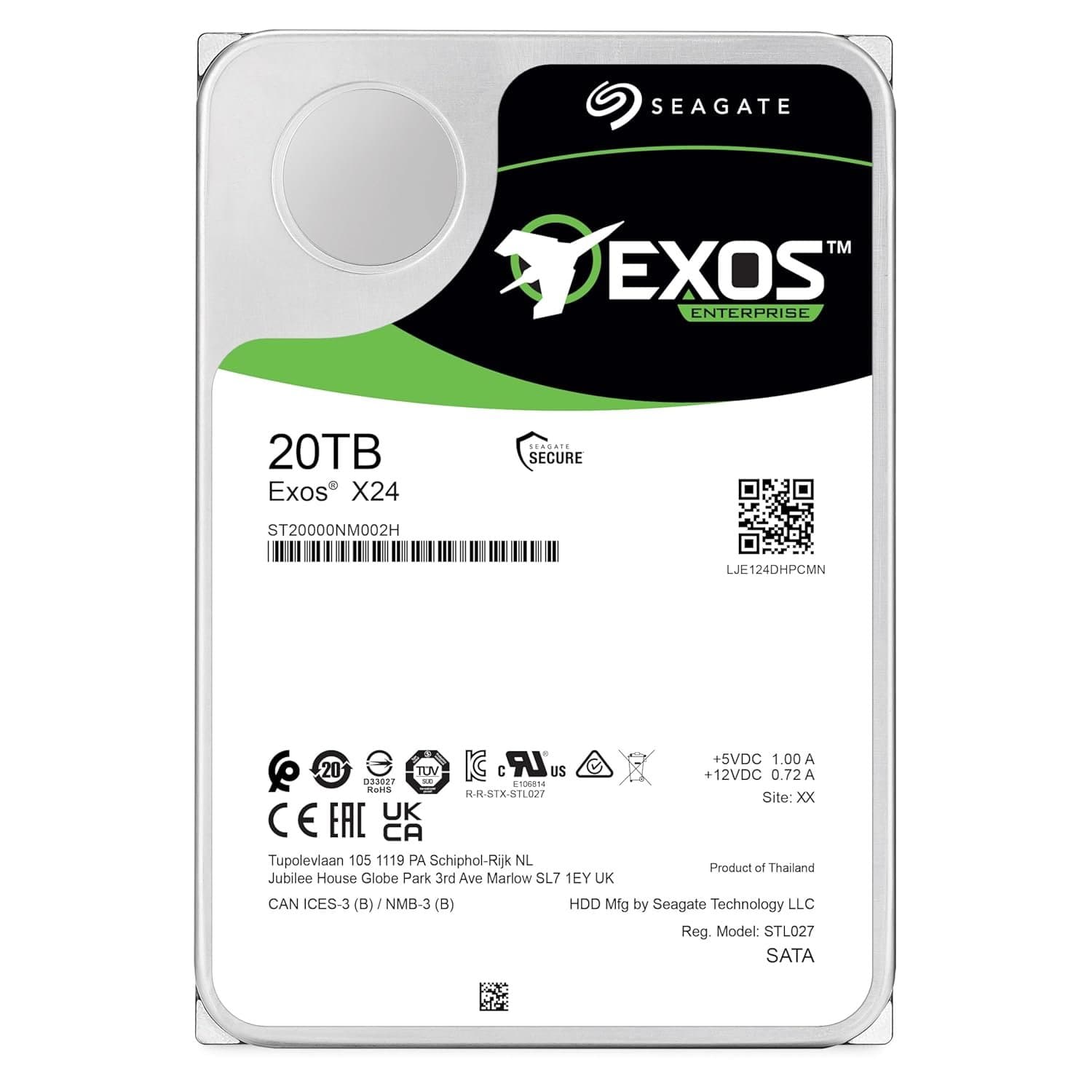 דיסק Seagate Exos X24 20TB Enterprise 3.5 7200RPM 256MB cache
