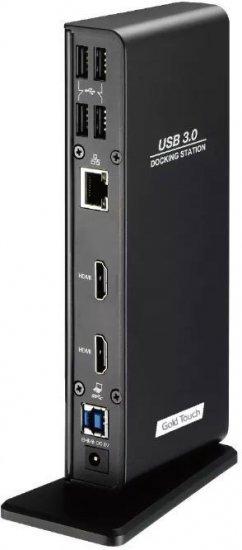 תחנת עגינה Gold Touch Dual Hdmi 4Xusb2.0 2XUSB3.1 SPK/Mic Lan