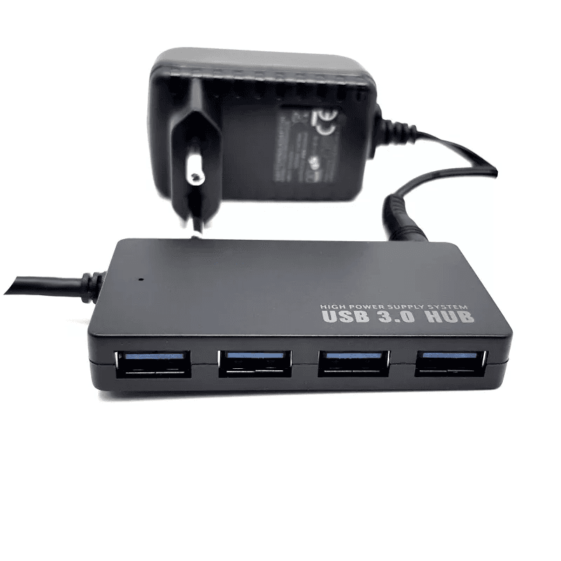 מפצל אקטיבי כולל חיבור מתח Gold-Touch 4 PORT USB 3.0