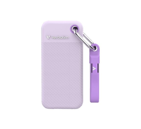 דיסק חיצוני Verbatim Pocket SSD 1TB USB C Gen2 Purple 1000MBps