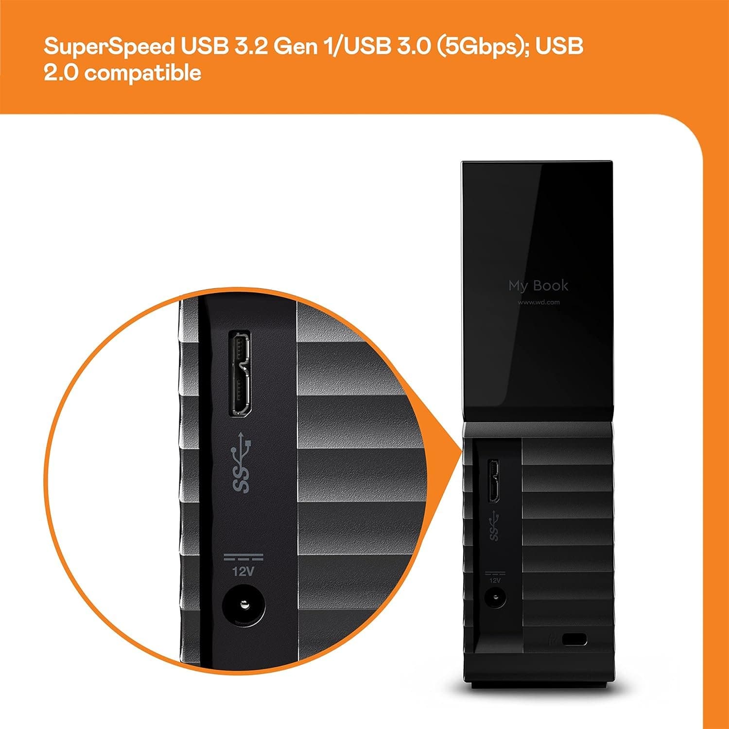 דיסק חיצוני WD MYBOOK 6TB 3.5 inch USB 3.2 Gen1 Backup Software