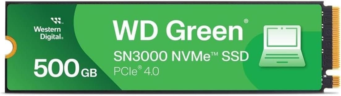 דיסק פנימי WD SN3000 500GB Gen 4X4 NVME Read-5000 Write-4100