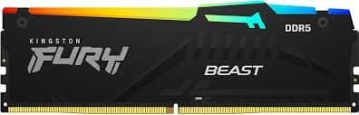 ז.לנייח KINGSTON FURY BEAST RGB 32GB DDR5 6000MHZ CL30 EXPO XMP